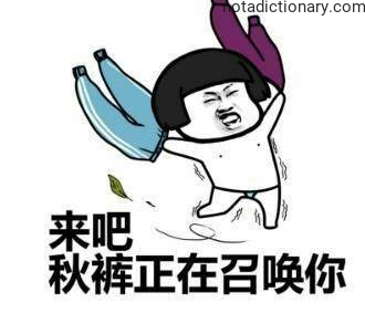 Learn Chinese With Memes: 秋裤正在召唤你