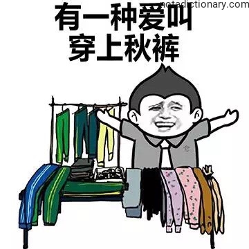 Learn Chinese With Memes: 有一种爱叫穿上秋裤
