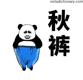 Learn Chinese With Memes: 秋裤