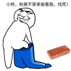 Learn Chinese With Memes: 秋裤不穿来偷看我，找死！