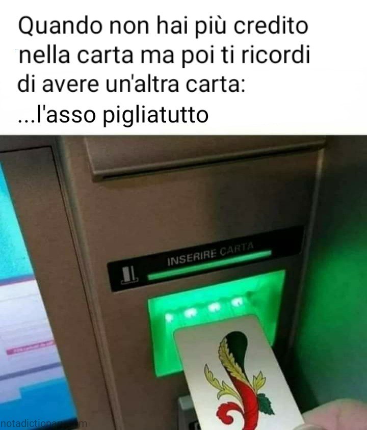 Asso Pigliatutto | Learn Italian With Memes