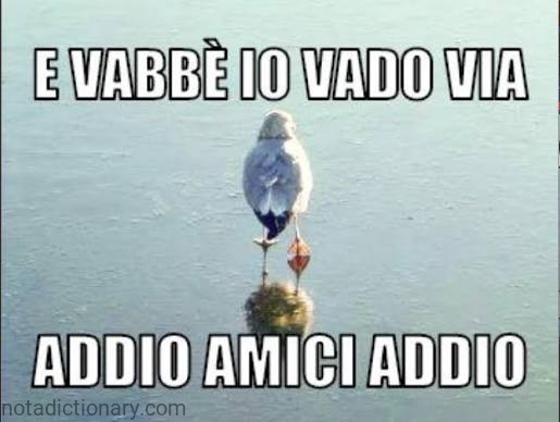 Vabbè Io Vado Via | Learn Italian With Memes