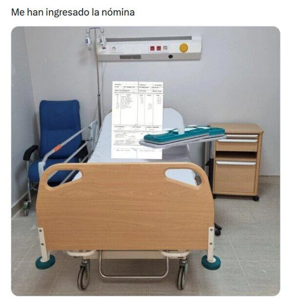 Paycheck Hospital Bed | Learn Spanish With Memes