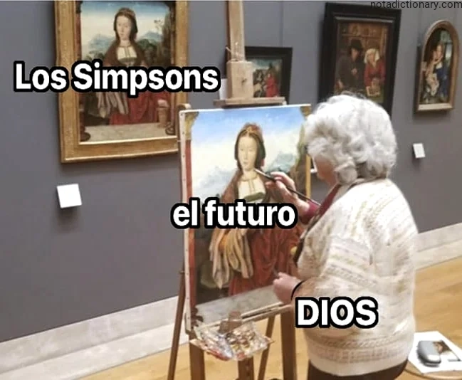 Learn Spanish With Memes: Los Simpson El Futuro Dios