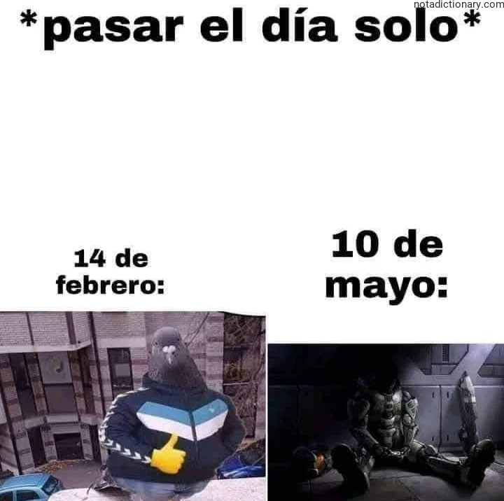 Learn Spanish With Memes: Pasar el Día Solo