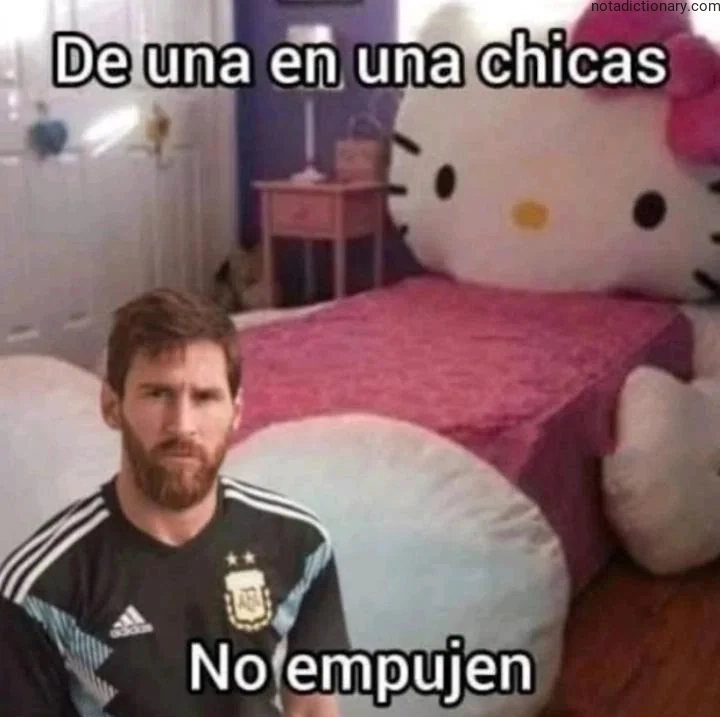 Learn Spanish With Memes: De una en una chicas