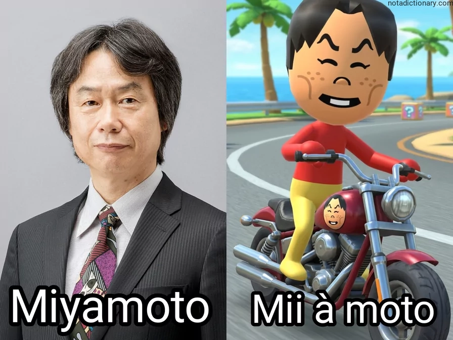 Learn Italian With Memes: Miyamoto Mii à moto
