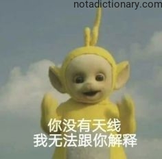 Learn Chinese With Memes: You Have No Antenna
