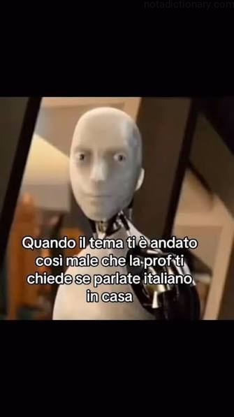 Learn Italian With Memes: Il Tema Che Non È Andato Bene