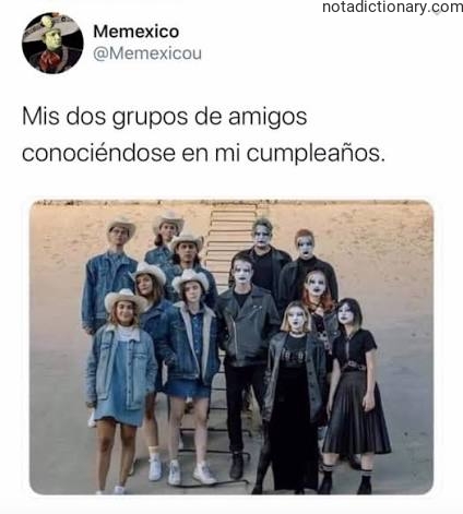 Learn Spanish With Memes: Mis Dos Grupos de Amigos