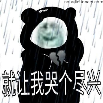 Learn Chinese With Memes: Let Me Cry My Heart Out