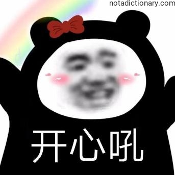 Learn Chinese With Memes: Happy Roar Expression