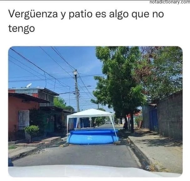 Learn Spanish With Memes: Vergüenza Y Patio