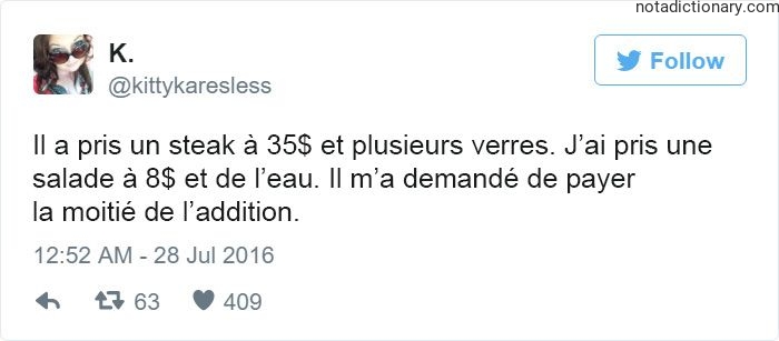 Learn French With Memes: L’Addition Partagée