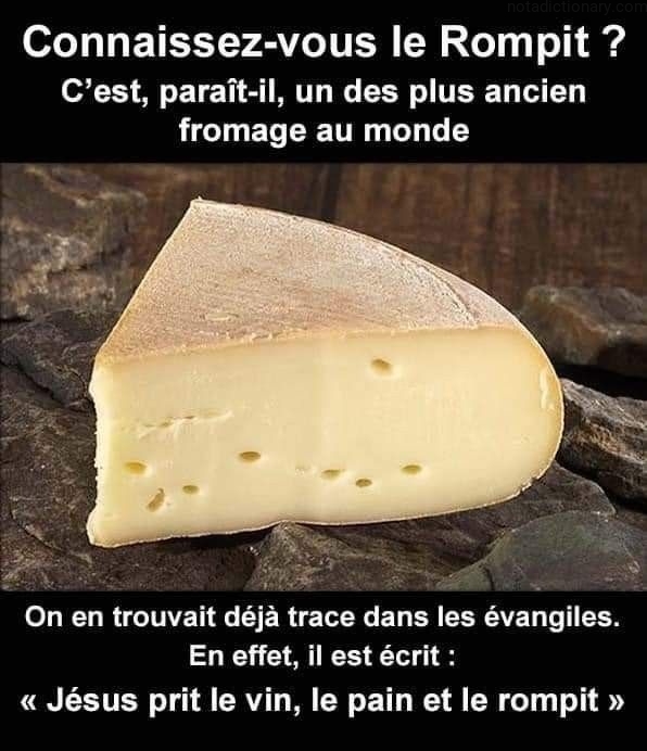 Learn French With Memes: Le Rompit Cheese
