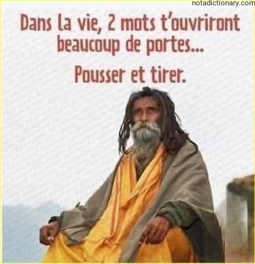 Learn French With Memes: Push and Pull Doors