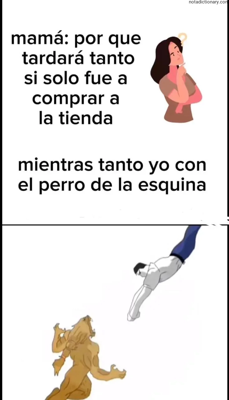 Learn Spanish With Memes: The Corner Dog Wait