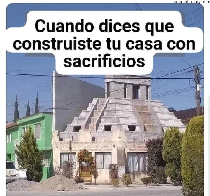 Learn Spanish With Memes: House Building Sacrifices