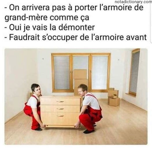 Learn French With Memes: Moving Furniture