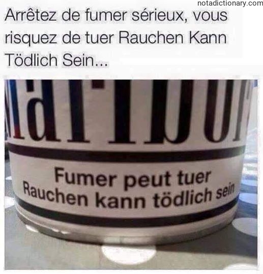 Learn French With Memes: Smoking Warnings