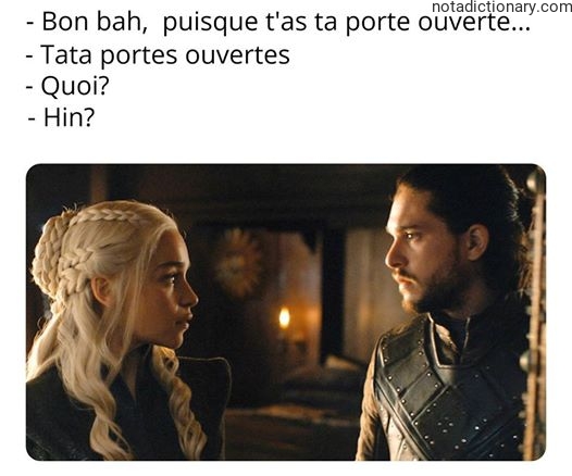 Learn French With Memes: Porte Ouvertes