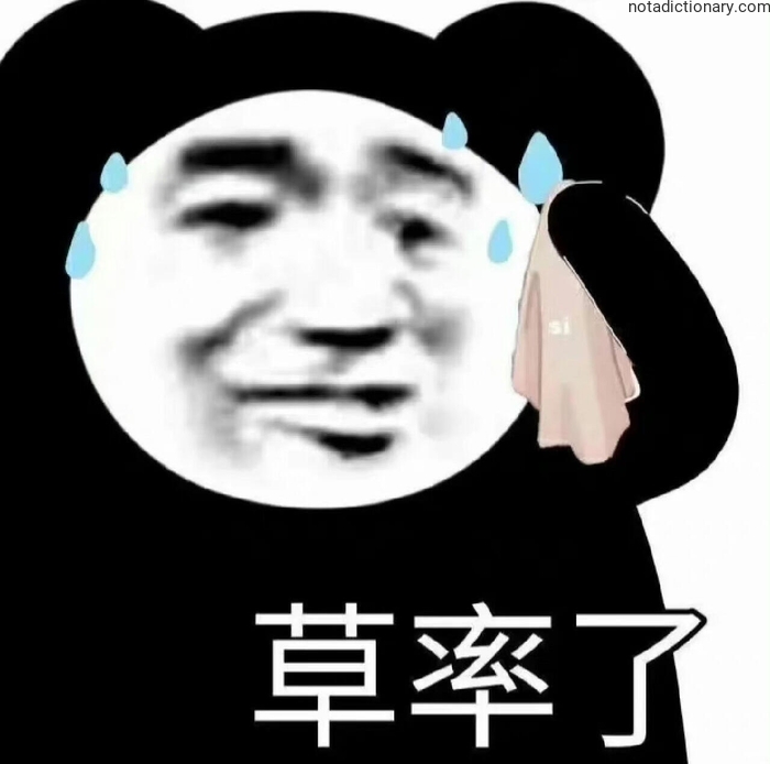 Learn Chinese With Memes: Cǎo Shuài Le